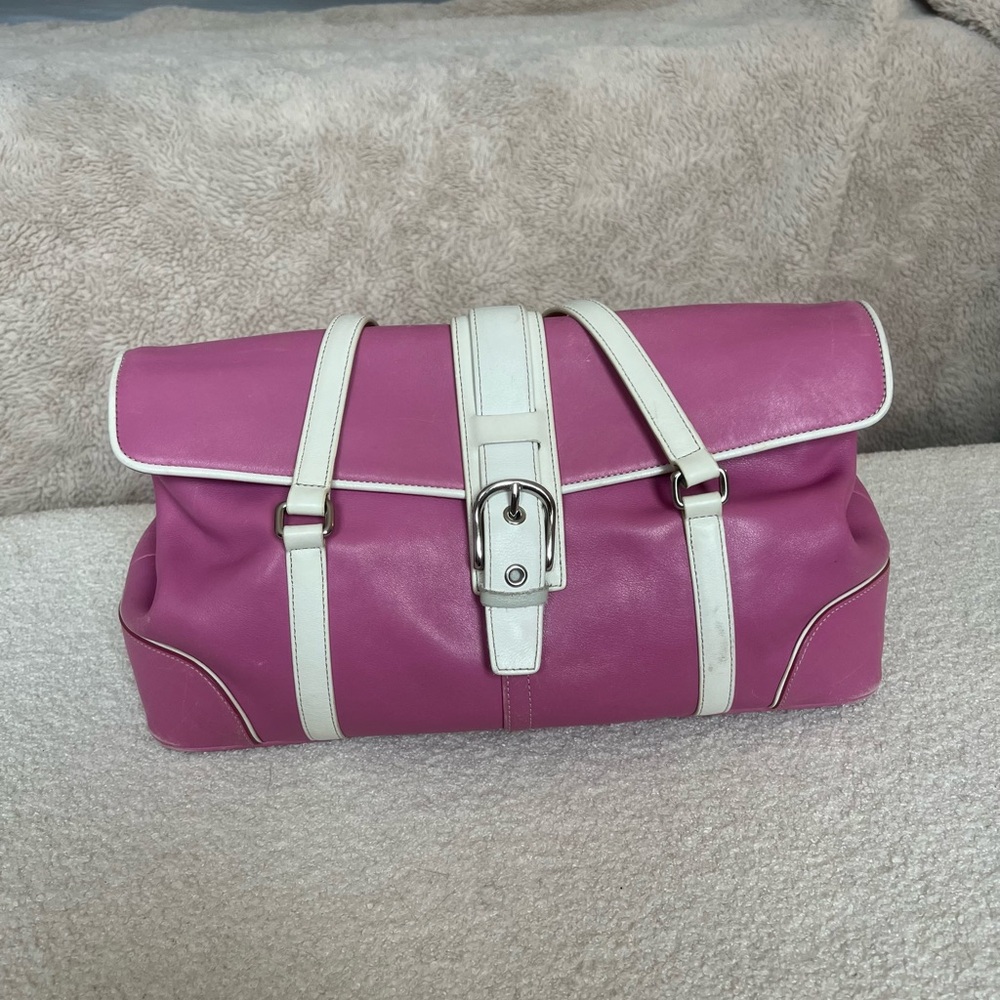 Vintage pink coach bag